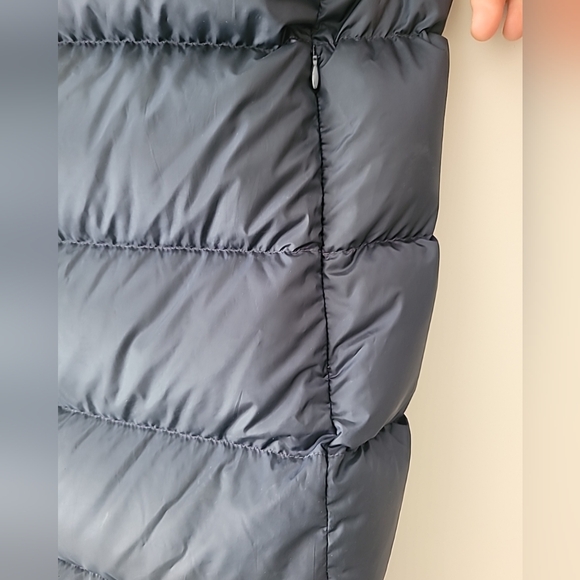 Geospirit Blue Knee-Length Goose Down Puffer Coat with High Collar Size S - Picture 5 of 16